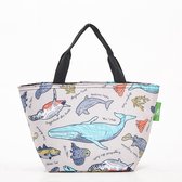 Eco Chic - Cool Lunch Bag _ small - C12GY - Grey - Sea Creatures