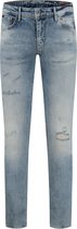 Purewhite - Jone 806 Distressed Heren Skinny Fit   Jeans  - Blauw - Maat 34