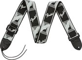 Fender Monogram, zwart/licht grijs/donker grijs 2 - Gitaarband