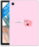 Samsung Galaxy Tab A8 2021 Silicone hoesje Pig Mud met transparant zijkanten