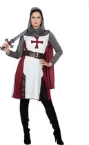 Wilbers & Wilbers - Templar Knight Kostuum Dames - Ridder Kostuum - Middeleeuwen - Maat 44/XXL