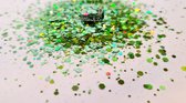 Glitters | Lime Green 10gr. | Hobby-glitters | Nail & Body-art | Epoxy-art | Slijm-projecten | Decoratie