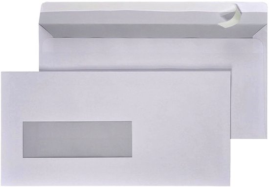 50 ENVELOPPES 110X220 BL.80G.AUT.AD