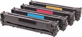 Set 4x ABC huismerk toner geschikt voor HP Color LaserJet CM1411fn CM1412fn CM1413fn CM1415fn CM1415fnw CM1416fnw CM1417fnw CM1418fnw CP1521n CP1522n CP1523n CP1525 CP1525n CP1525n