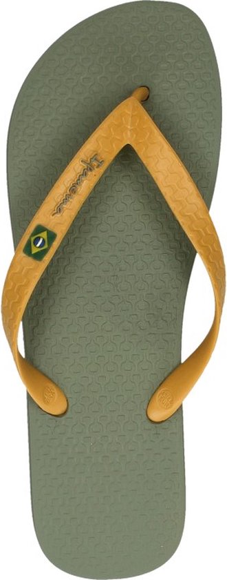 Ipanema Classic Brasil Men Slippers Heren - Green/Yellow - Maat 41/42