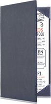 Goodline® - Menumap voor 2 menukaarten (DIN A5 Lang) - type: 2x-DIN-A5-Lang - Zwart