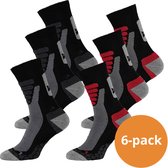 Xtreme Sockswear Wandelsokken - 6 paar wandel sokken - Multi Black - Maat