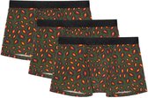 HOM 3-pack boxershorts HO1 - groen