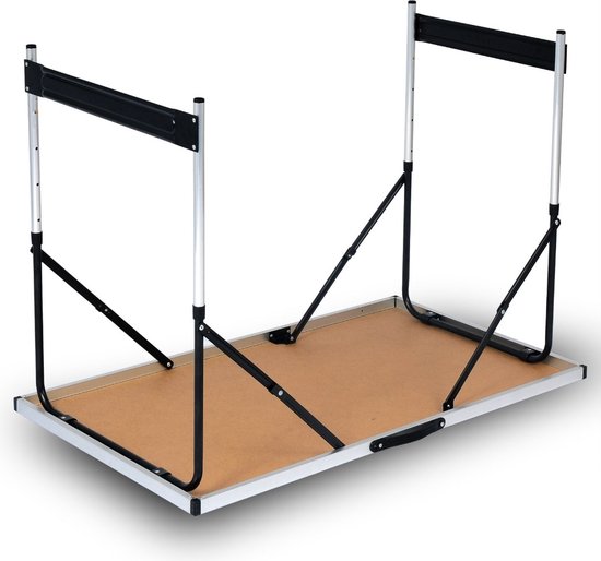 Kamyra® Campingtafel Inklapbaar - Kampeertafel, Partytafel - Opvouwbaar, Lichtgewicht & In Hoogte Verstelbaar - Zwart van Kamyra — afbeelding 5