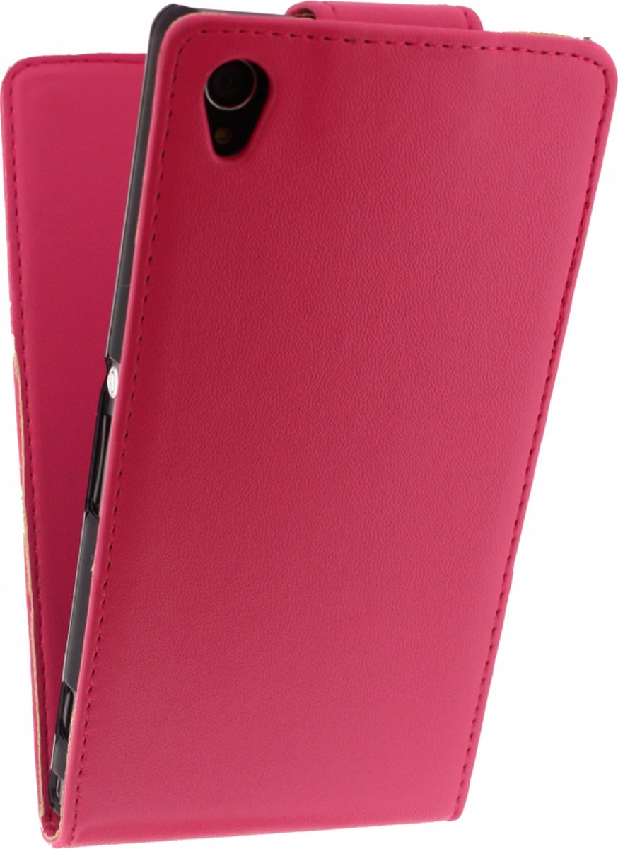 Xccess Leather Flip Case Sony Xperia Z1 Pink