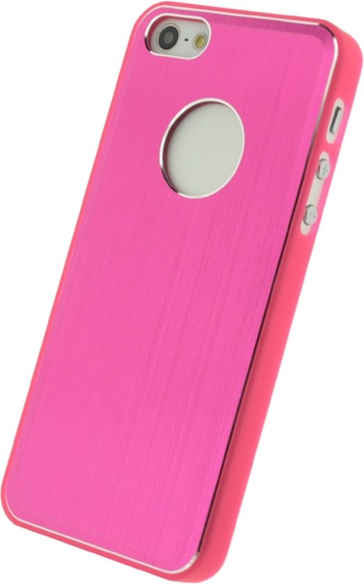 Apple iPhone 5/5s/SE Hoesje - Xccess - Metal Serie - Aluminium Backcover - Roze - Hoesje Geschikt Voor Apple iPhone 5/5s/SE