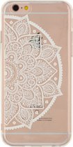 Apple iPhone 6s Hoesje - Xccess - Serie - TPU Backcover - White Mandala Leaf - Hoesje Geschikt Voor Apple iPhone 6s