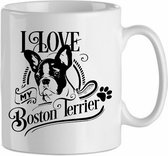 Mok I Love My Boston terrier | Hond| Cadeau| Cadeau | Beker 31 CL