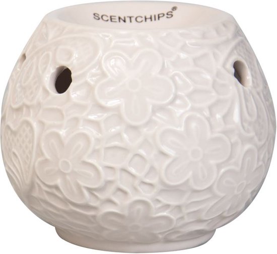 Scentchips® Ceramic Leafs Pink waxbrander geurbrander