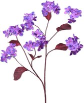 Viv! Home Luxuries Hortensia decoratietak - kunstbloem - lavendel paars - 107cm - topkwaliteit