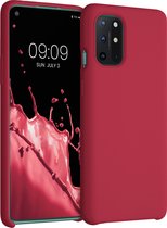 kwmobile telefoonhoesje voor OnePlus 8T - Hoesje met siliconen coating - Smartphone case in kersrood