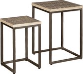 Bijzettafels sets set | | wit | 40 x 40 x 59(h) cm