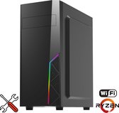 Deluxe Gaming Wifi PC - AMD® Ryzen™ 7 - 480GB SSD + 2TB HDD - 16GB RAM - Voor Jong & Oud - Windows 11 Ready
