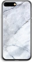 Case Company® - iPhone 7 PLUS hoesje - Witte marmer - Soft Case / Cover - Bescherming aan alle Kanten - Zijkanten Transparant - Bescherming Over de Schermrand - Back Cover