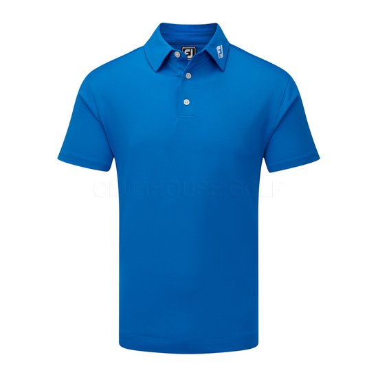 Heren Golf Polo - Footjoy - Lisle Solid Con Trim - M