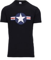 Zwart USAF logo t-shirt voor heren - Vintage kleding - Wereldoorlog kleding XL