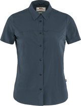 Fjallraven High Coast Lite Shirt SS Women - Outdoorblouse - Dames - Blauw - Maat L