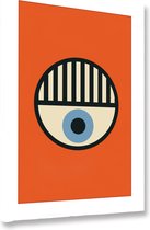 Akoestische panelen - Geluidsisolatie - Akoestische wandpanelen - Akoestisch schilderij AcousticBudget® - paneel met Geometrisch hipster ontwerp - design 49 - 50x70 - Wanddecoratie
