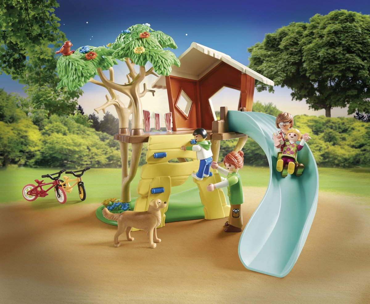 PLAYMOBIL Family Fun Avonturen boomhut met glijbaan - 71001 — afbeelding 3