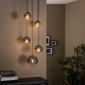 Hoyz - Hanglamp Bubble Shaded - Getrapt - 5 Lampen - Industrieel