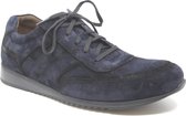 GIJS 2093 smalle blauw suède sneaker