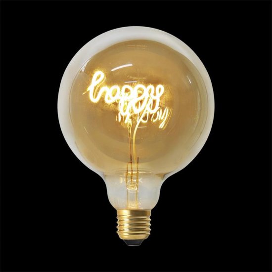 Voorman Plons Omleiding Led lamp Happy Xl - E27 - Happy - sfeerlamp | bol.com