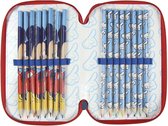 Triple Pencil Case Giotto Mickey Mouse Blue 43 Pcs