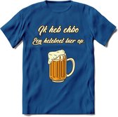 Ik Heb EHBO T-Shirt | Bier Kleding | Feest | Drank | Grappig Verjaardag Cadeau | - Donker Blauw - S