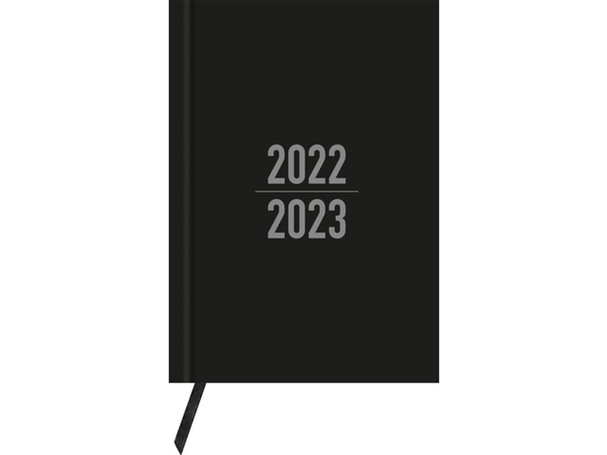 Kangaro agenda - 2022/2023 - A6 - zwart - met leeslint - K-22902