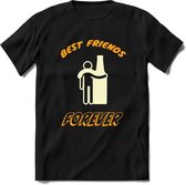 Best Friends Forever T-Shirt | Bier Kleding | Feest | Drank | Grappig Verjaardag Cadeau | - Zwart - M