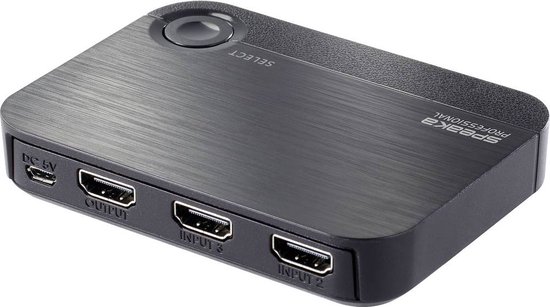 SpeaKa Professional SP-5441116 3-poorts HDMI-schakelaar UHD 4K @ 60 Hz