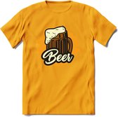 Bierpul T-Shirt | Bier Kleding | Feest | Drank | Grappig Verjaardag Cadeau | - Geel - M