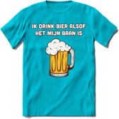 Ik Drink Bier Alsof Het Mijn Baan Is T-Shirt | Bier Kleding | Feest | Drank | Grappig Verjaardag Cadeau | - Blauw - L