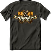 Proost T-Shirt | Bier Kleding | Feest | Drank | Grappig Verjaardag Cadeau | - Donker Grijs - L