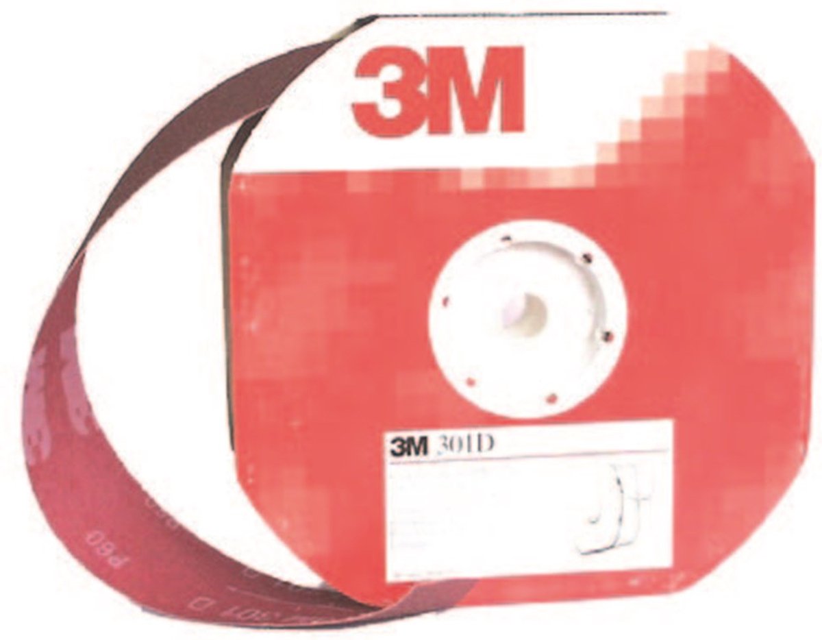 3m schuurrol - 50mm x 25m - P320 - rood
