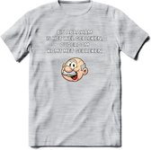 Bij abraham is het wel gebleken T-Shirt | Grappig Abraham 50 Jaar Verjaardag Kleding Cadeau | Dames – Heren - Licht Grijs - Gemaleerd - M