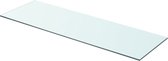 Decoways - Wandschap transparant 80x25 cm glas