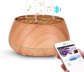 Quali® Aroma Speaker – Aroma Diffuser Met Bluetooth - Luchtbevochtiger Met Speaker - 7 Kleuren Verlichting