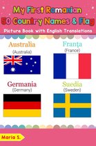 Teach & Learn Basic Romanian words for Children 18 - My First Romanian 50 Country Names & Flags Picture Book with English Translations
