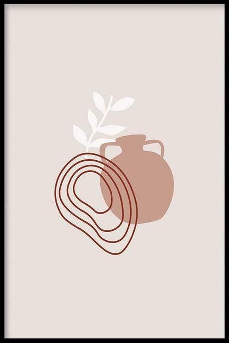 Walljar - Abstract Jar - Muurdecoratie - Poster