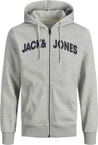 JACK&JONES PLUS JJNAVY SWEAT ZIP HOOD PS Heren Vest  - Maat 3XL