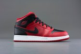 Air Jordan 1 Mid Reverse Bred (2021) (GS) - 554725-660 - Maat 40 - BRED Zwart Rood - Schoenen