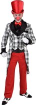 Magic By Freddy's - Circus Kostuum - Slipjas Clown Groot Russisch Staatscircus Man - Zwart / Wit - Medium - Carnavalskleding - Verkleedkleding