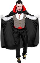 Widmann - Vampier & Dracula Kostuum - Gave Graaf Dracula Vampier - Man - Zwart, Grijs - XL / XXL - Halloween - Verkleedkleding