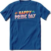 Pride Day | Pride T-Shirt | Grappig LHBTIQ+ / LGBTQ / Gay / Homo / Lesbi Cadeau Shirt | Dames - Heren - Unisex | Tshirt Kleding Kado | - Donker Blauw - 3XL